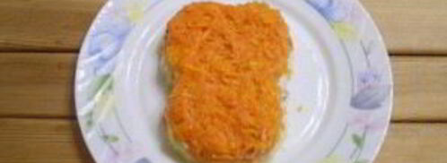 селедка под шубой в виде обезьянки. Шаг 6