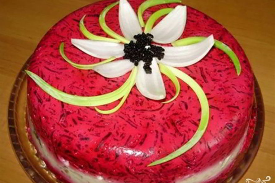 Рецепт селедки под шубой в желе