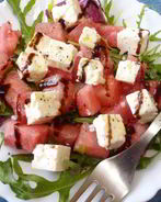 Салат с арбузом и овечьим сыром