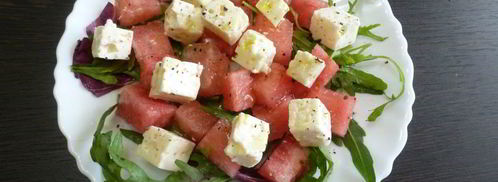 салат с арбузом и овечьим сыром. Шаг 4