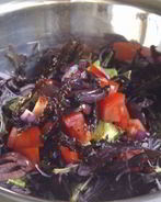 Салат с авокадо и шампиньонами