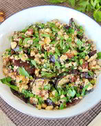 Салат с баклажанами и грецкими орехами