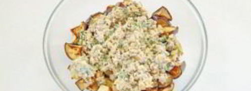 салат с баклажанами и грецкими орехами. Шаг 6