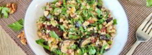 салат с баклажанами и грецкими орехами. Шаг 8