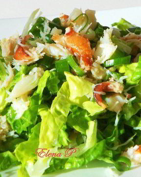 Салат с крабами