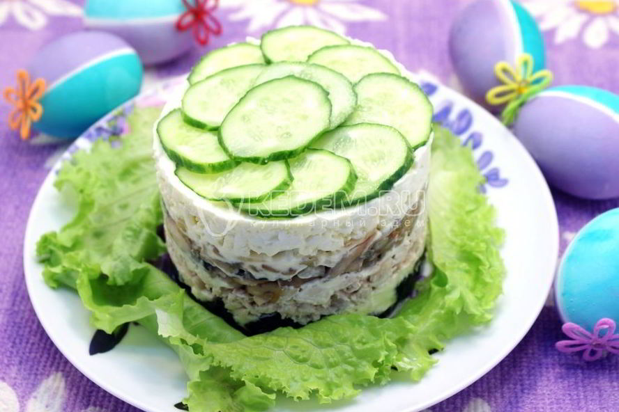 Рецепт салата с курицей и черносливом