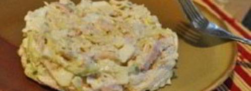 салат с ветчиной и огурцами. Шаг 5