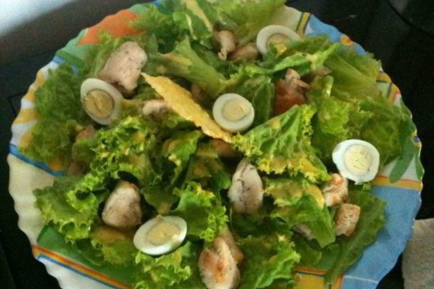 Рецепт моего салата цезарь