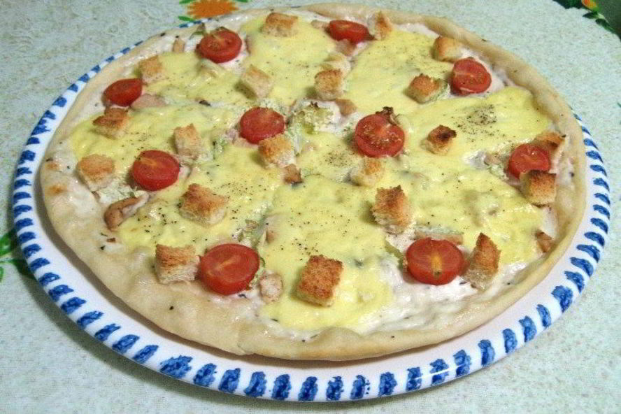 Рецепт пиццы цезаря