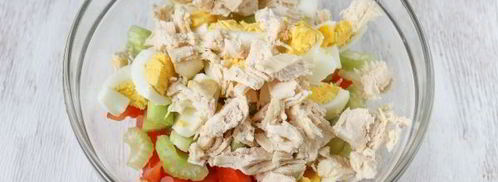 салат цезарь по дюкану. Шаг 8