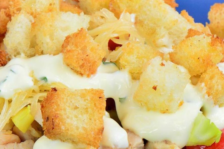 Рецепт салата цезарь с пекинской капустой