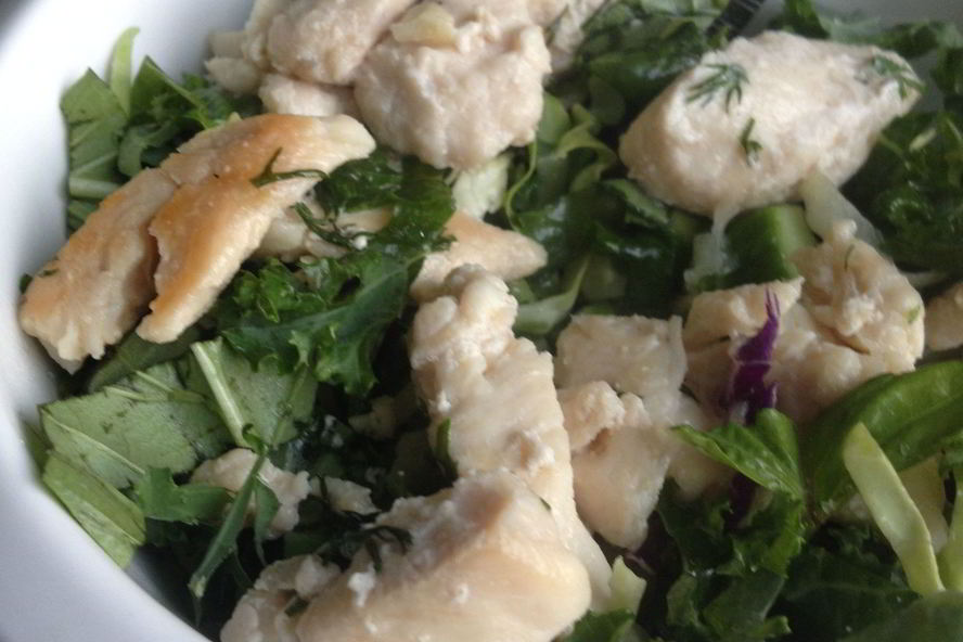 Рецепт салата цезарь с зеленью