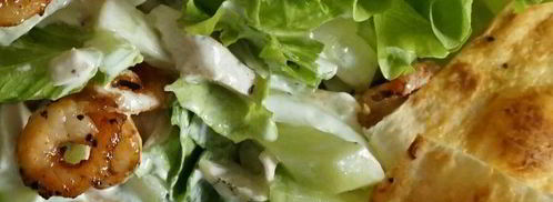 цезарь с чипсами из лаваша. Шаг 8