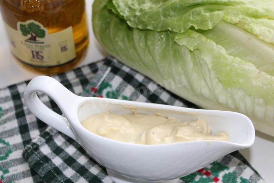 Рецепт заправки для салата цезарь