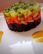 Салат винегрет под одноименным соусом