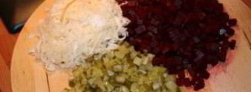 винегрет классический с фасолью. Шаг 6