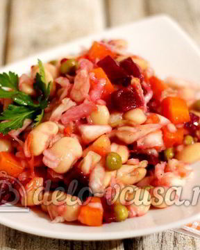 Винегрет с фасолью