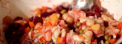 винегрет с фасолью. Шаг 8