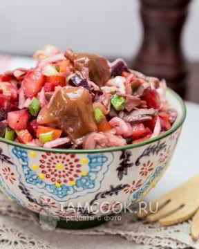 Винегрет с грибами