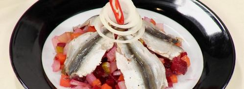 винегрет с килькой. Шаг 7