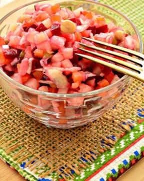 Винегрет с квашеной капустой