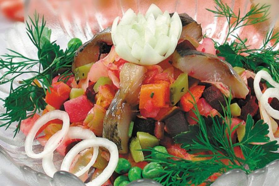 Рецепт винегрета с сельдью