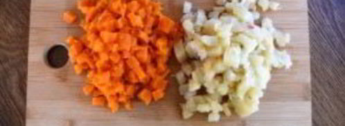 винегрет в лаваше. Шаг 2