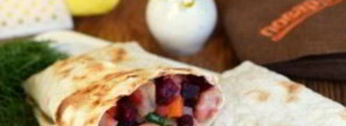 винегрет в лаваше. Шаг 5