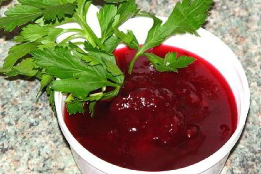 Рецепт быстрого клюквенного соуса