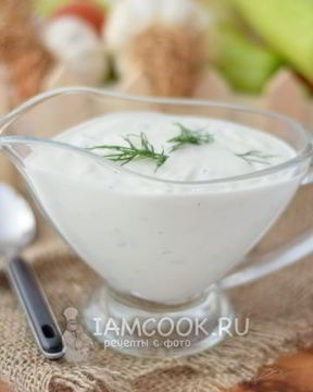 Чесночный соус с майонезом