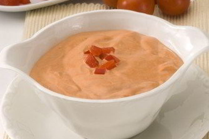 Рецепт салатной заправки из козьего сыра и томатов