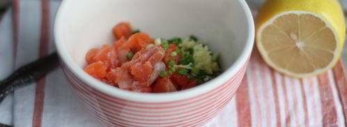 тартар из лосося. Шаг 3