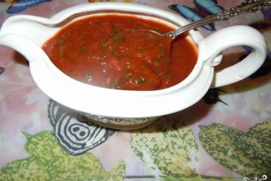 Рецепт томатного соуса с кинзой