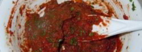 томатный соус с кинзой. Шаг 2