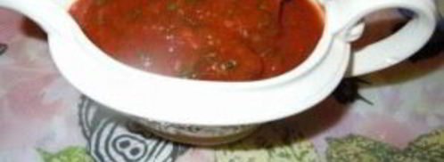 томатный соус с кинзой. Шаг 4