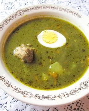 Борщ из щавеля консервированного