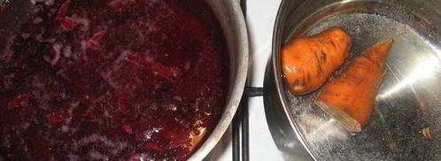 борщ холодный с креветками. Шаг 2