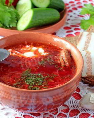 Борщ классический с свининой