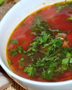 Борщ Легкий без зажарки
