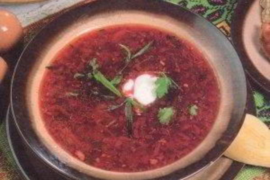 Рецепт борща постного с квашеной свеклой
