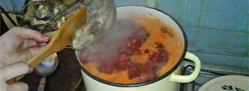 борщ с бычками и фасолью. Шаг 42