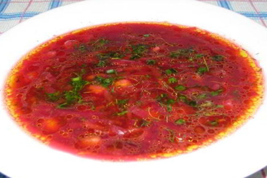 Рецепт борща с фасолью без мяса в мультиварке