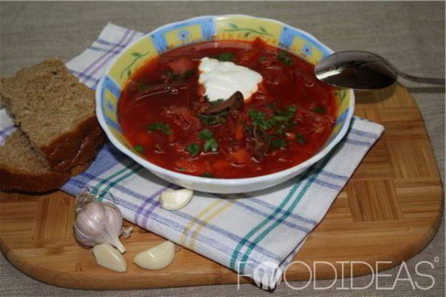 Рецепт борща с грибами