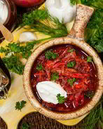 Борщ с кальмарами