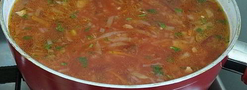 борщ с карамелизированной свеклой. Шаг 21