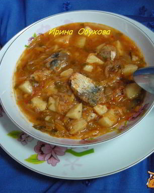 Борщ с консервами по-камышински