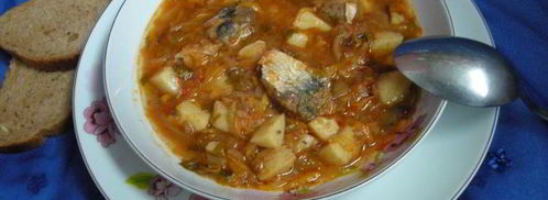 борщ с консервами по-камышински. Шаг 4