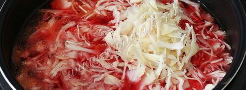 борщ с мясом в мультиварке. Шаг 9