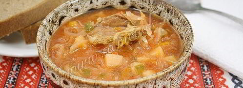 борщ с мясом в мультиварке. Шаг 12