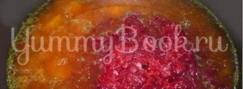 борщ с паровой свеклой и яйцом из мультиварки. Шаг 8